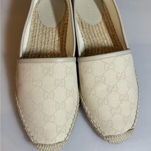 Gucci Beige Espadrille Shoes